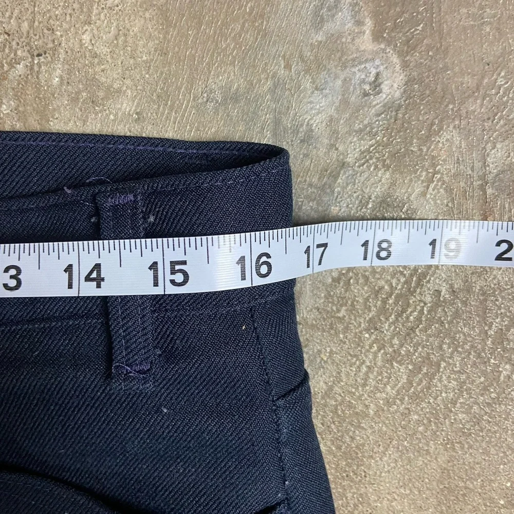 Vintage 90s Levi's Action Slacks Size 33x29 Navy Blue Pleated Black Tab